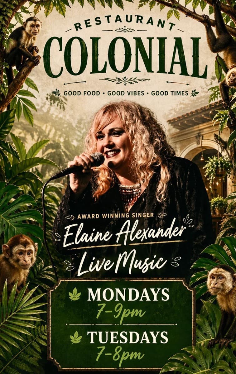 Elaine Alexander performing